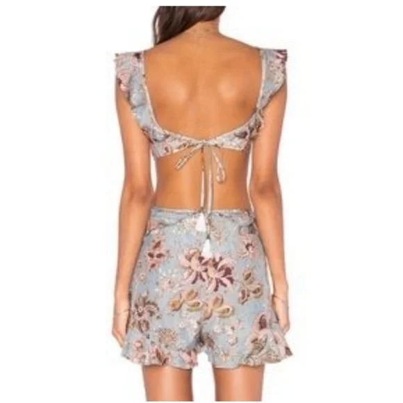 Zimmermann Pavilion Flounce‎ Playsuit